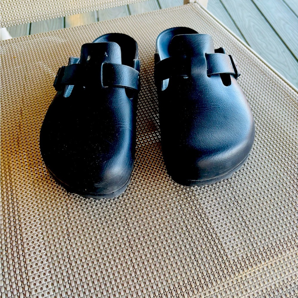 New Birkenstock EVA Boston Black Slip On Clogs Sz EU 38